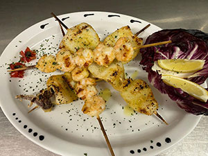 Cena degustazione pesce e vini