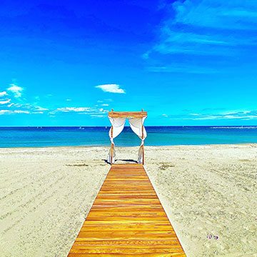 La spiaggia del Bagno MaPa Beach